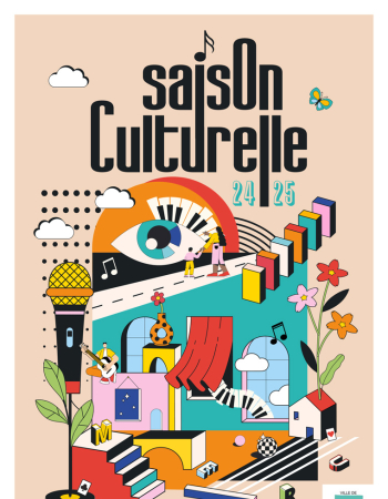 couverture du livret saison culturelle 2024 2025