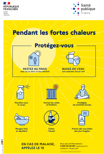 les bons reflexes pendant les fortes chaleurs