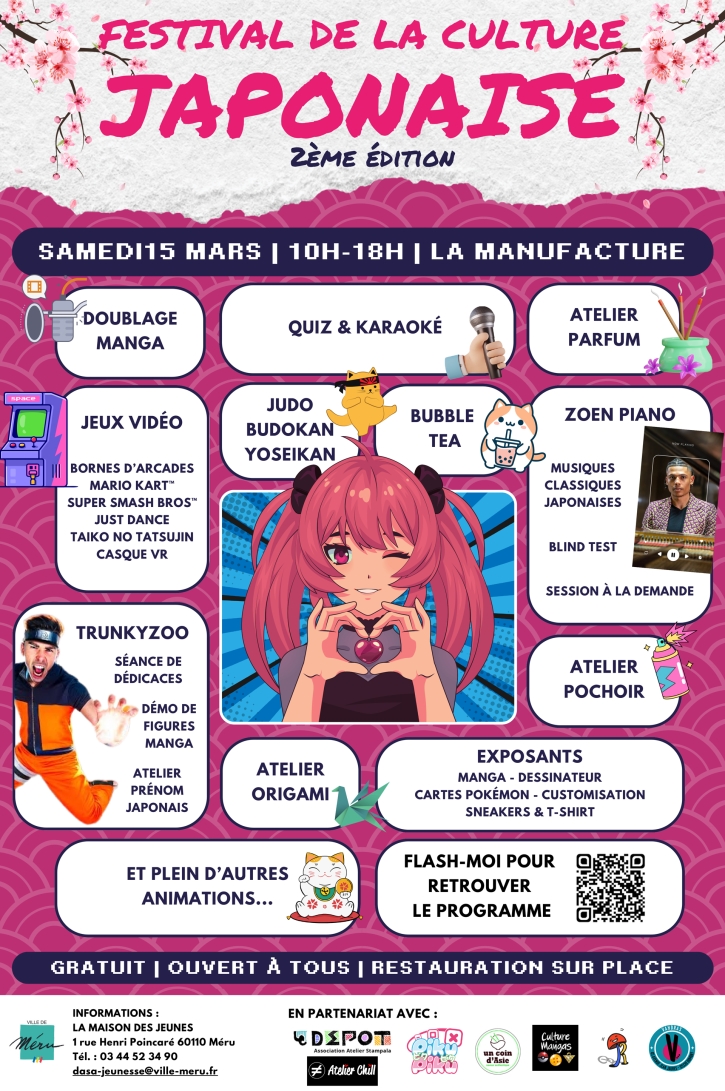 affiche festival de la culture japonaise 2025