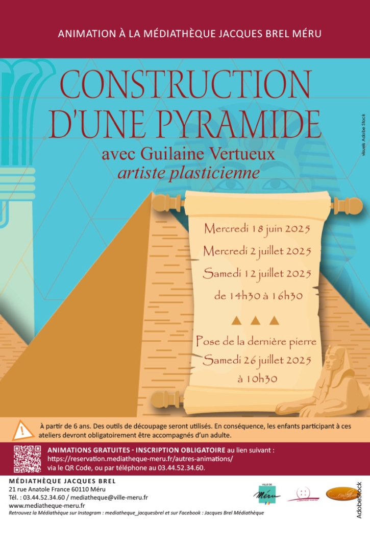 construction pyramide affiche