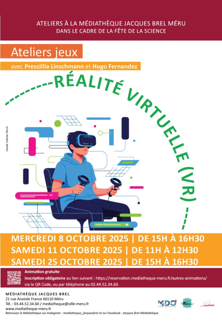 atelier realite virtuelle affiche