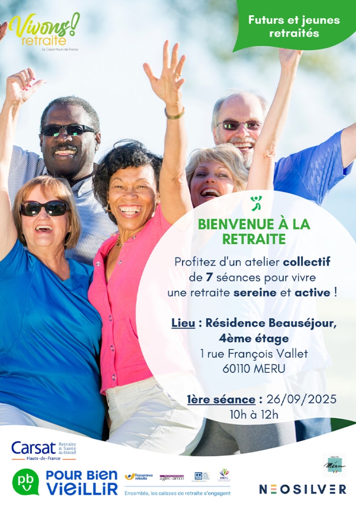 bienvenu retraite web affiche