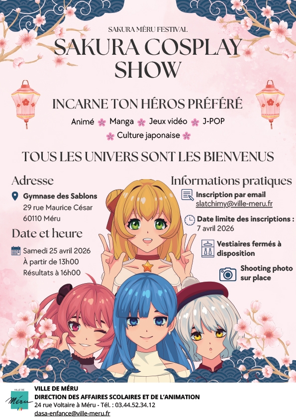 affiche sakura cosplay show