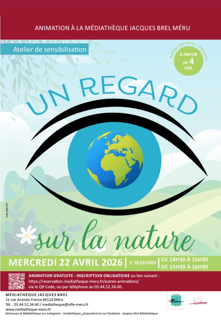 Regard sur la nature affiche