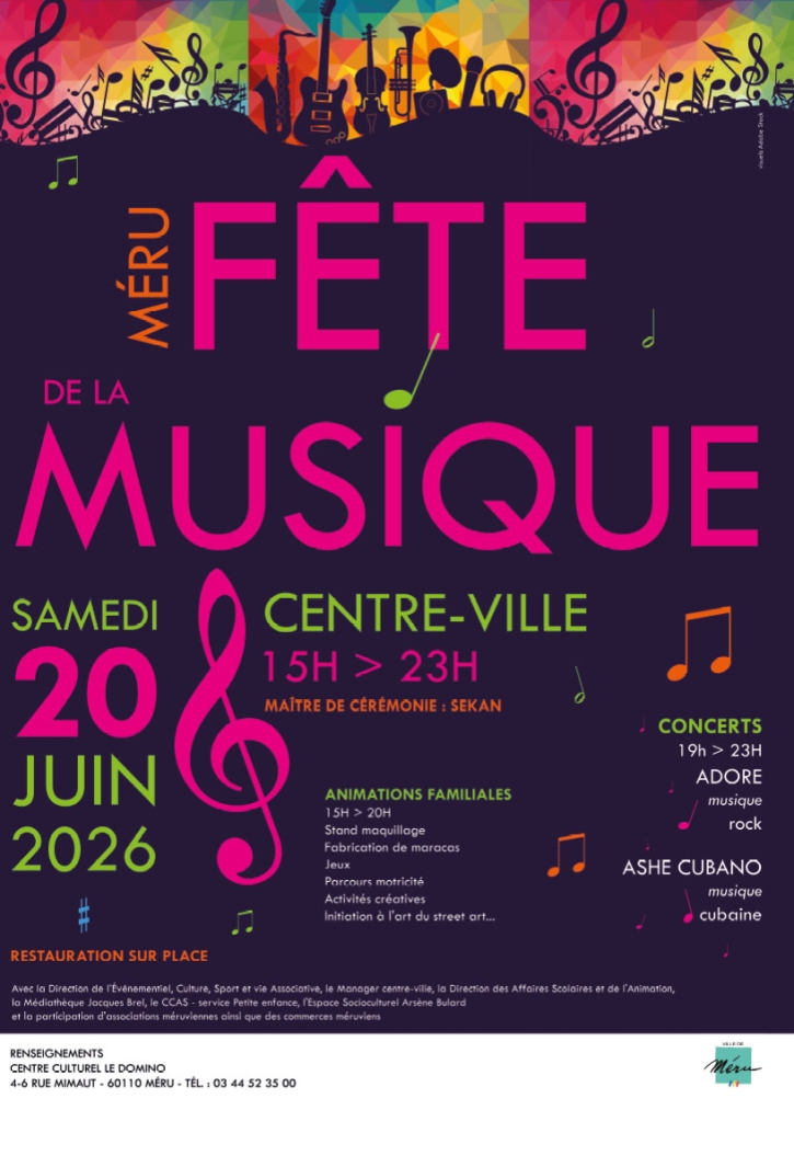fête de la musique 2026 affiche