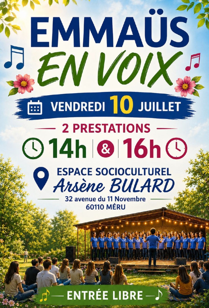 Escab Emmaus en voix affiche