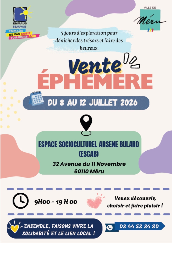 vente éphémère Emmaûs