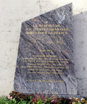 photo de la stèle située rue François Vallet