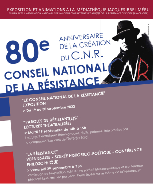 Affiche des 80 ans du Conseil nationale de la résistance