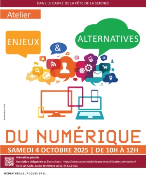 atelier enjeux et alternatives du numerique affiche