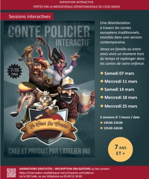 conte policier interactifaffiche