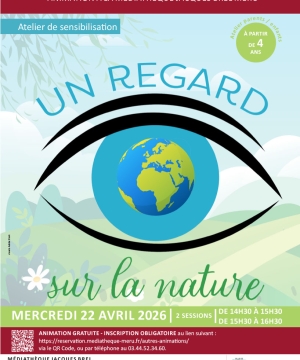 Regard sur la nature affiche