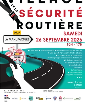 village sécurité routière affiche